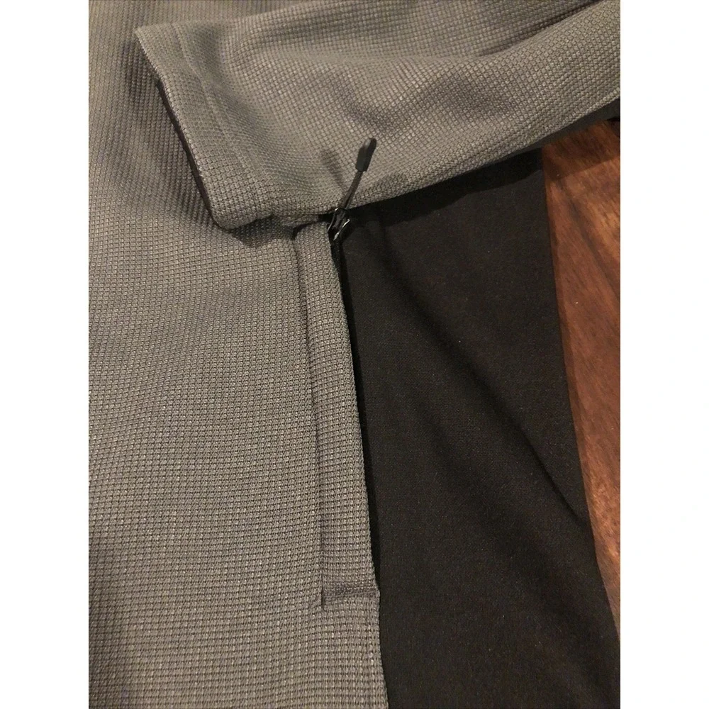 New Spyder Mens Ski 1/4 Jacket Size Medium‎ Gray Black